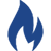 Flama azul icono